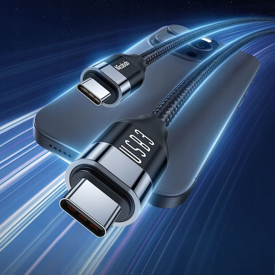 Mcdodo USB 2.0 Cable USB-C male - USB-C 100W PD Μαύρο 1.2m CA-7132