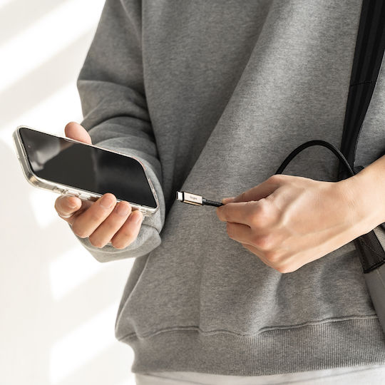 Ringke Regular USB 2.0 Cablu USB-C bărbătesc - USB-A 60W Negru 0.5m