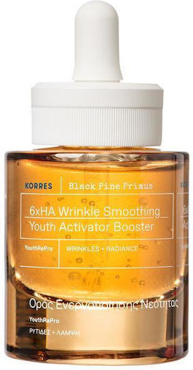 Korres Black Pine Primus Moisturizing & Anti-aging Booster Face with Hyaluronic Acid for Detoxification & Radiance 30ml