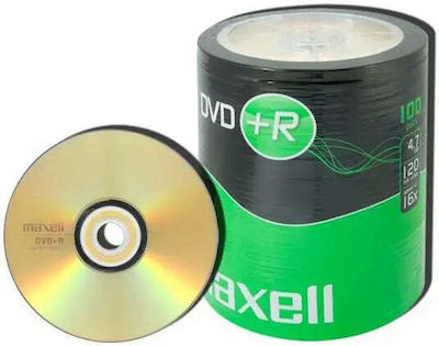 Maxell Recordable DVD+R 16x 4.7GB Cake Box 100pcs