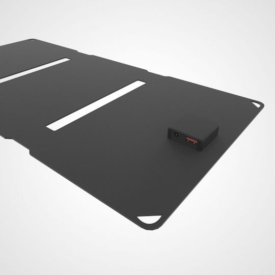 Denver SOP-10200 Încărcător Solar Pliabil Panou Solar 20W cu Ieșire USB pentru Baterii Reîncărcabile 117250200000