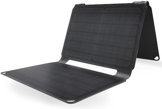 Denver SOP-10200 Încărcător Solar Pliabil Panou Solar 20W cu Ieșire USB pentru Baterii Reîncărcabile 117250200000