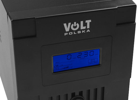 Volt Polska Микро UPS (VI) Интерактивна Линия 2000VA 1200W с 3 Schuko AC Гнезда