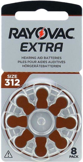 Rayovac Extra Advanced Батерии За Слухови Апарати 312 1.45V 8бр