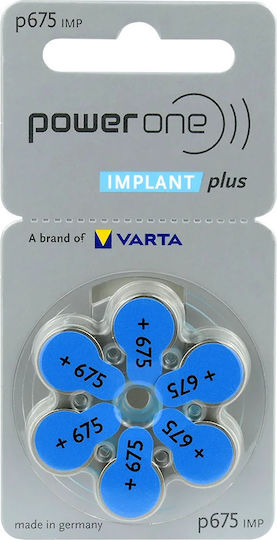Power One Hearing Aid Batteries 675 1.45V 6pcs