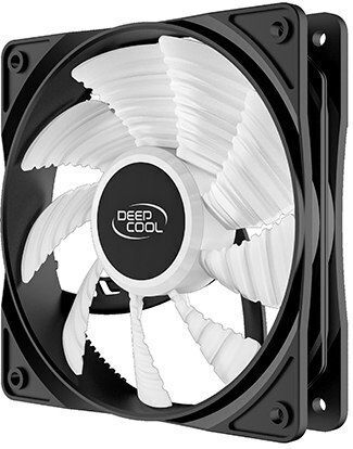 Deepcool FC 120 Case Fan (1800rpm / 61.91cfm) with RGB Lighting and 4-Pin PWM Connection 3pcs White