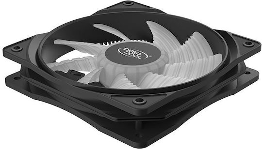Deepcool FC 120 Case Fan (1800rpm / 61.91cfm) with RGB Lighting and 4-Pin PWM Connection 3pcs White