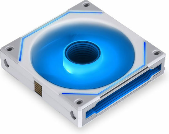Lian Li UNI Fan SL-Infinity Вентилатор за кутия 120mm 2100rpm 61.3cfm с ARGB осветление и свързване 3-Pin / 4-изводна PWM бял
