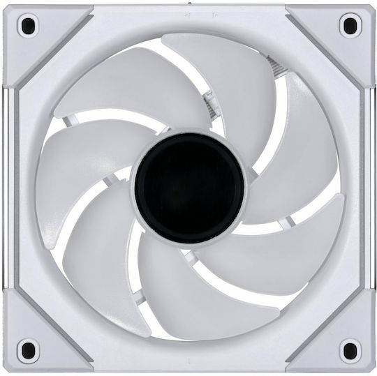 Lian Li UNI Fan SL-Infinity Вентилатор за кутия 120mm 2100rpm 61.3cfm с ARGB осветление и свързване 3-Pin / 4-изводна PWM бял