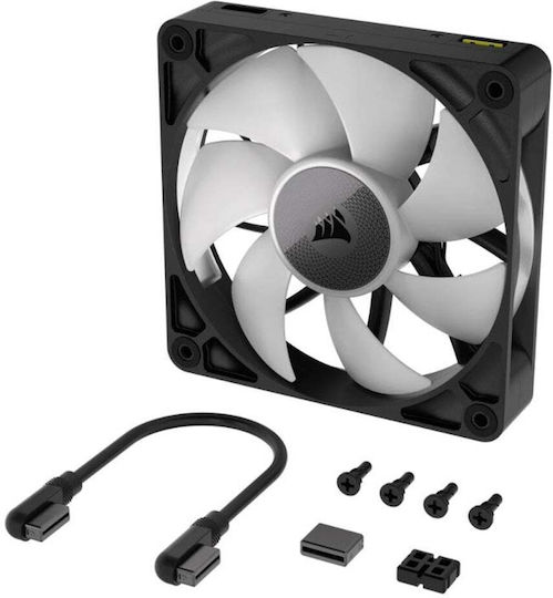 Corsair iCue Link RX140 Вентилатор за Кутия (1700 Оборота / 95.7 CFM) с RGB Осветление и 4-изводна ШИМ Свързване