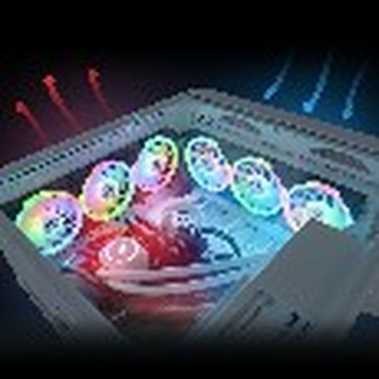 Thermaltake SWAFAN EX12 Sync TT Premium Edition Reverse Blade Case Fan 120mm 2000rpm 57.11cfm with ARGB Lighting and 4-Pin PWM Connection 3pcs