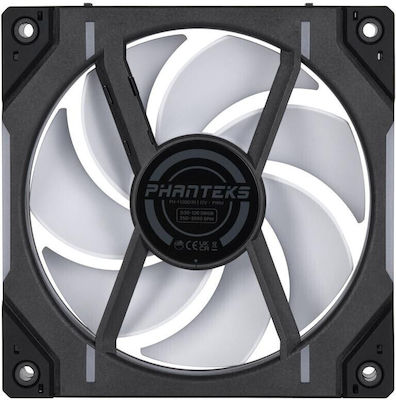 Phanteks PH-F120D30 Case Fan με RGB Φωτισμό και Σύνδεση 4-Pin PWM 3τμχ Regular Black