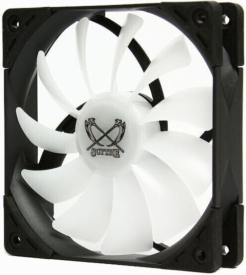 Scythe Ventilator Pentru Carcasă Kaze Flex 120mm (1800rpm / 79.76cfm) cu Iluminare RGB și Conexiune 4-Pin PWM