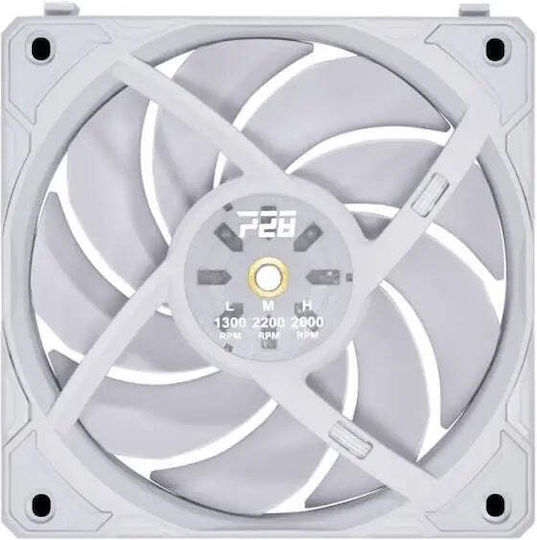 Lian Li UNI Fan P28 Gehäuselüfter 120mm (2600rpm / 92cfm) Ohne LEDs Beleuchtung 3 Stück Weiß