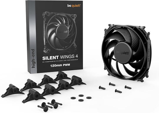 Be Quiet Silent Wings 4 Case Fan 120mm 1600rpm 48.7cfm Without LED Lighting and 4-Pin PWM Connection