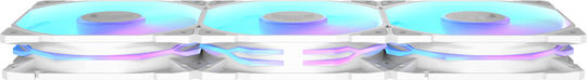 Asus TUF Gaming TR120 Case Fan 2000rpm with ARGB Lighting and 4-Pin PWM Connection 3pcs White