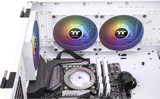 Thermaltake CT140 Sync PC Case Fan (1500rpm / 77.37cfm) με ARGB Φωτισμό και Σύνδεση 3-Pin / 4-Pin PWM 2τμχ Λευκό