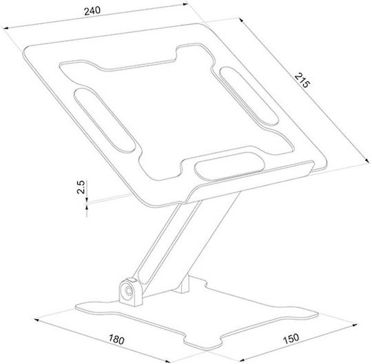 Neomounts Βάση Στήριξης για Laptop έως 15" (NEODS20-740BL1)