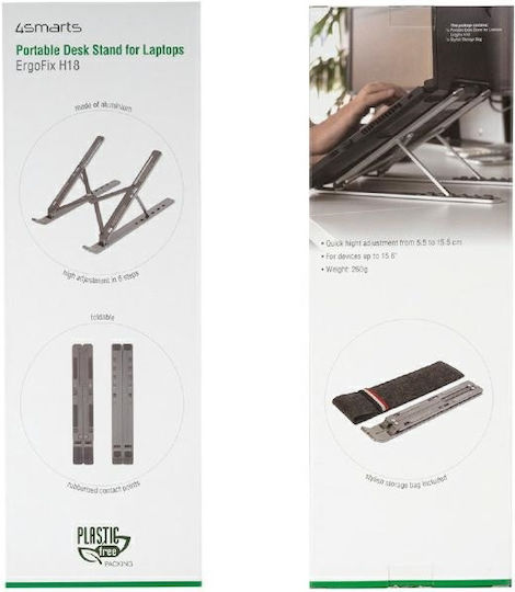 4Smarts Ergofix H18 Stand for Laptop up to 15.6" Space Grey