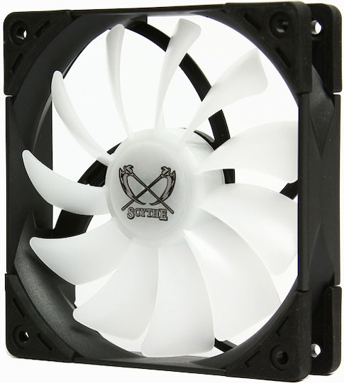 Scythe Kaze Flex 120 PWM Gehäuselüfter mit RGB Beleuchtung und Verbindung 4-Pin 1Stück Schwarz
