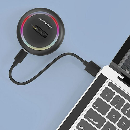 Qoltec Docking Station Stație de andocare pentru Hard Disk SATA M.2 (2230)" / M.2 (2242)" / M.2 (2260)" / M.2 (2280)" cu conectivitate USB-C (52275)