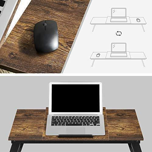 Songmics Τραπεζάκι για Laptop έως 14.3" Καφέ