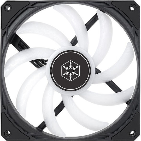 Silverstone Slimmer 140 Case Fan 1700rpm 82cfm with ARGB Lighting and 4-Pin PWM Connection