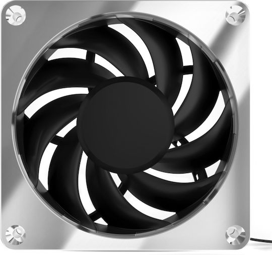 Alphacool Apex Stealth Case Fan 120mm (2000rpm / 76.81cfm) Χωρίς Led Φωτισμό και Σύνδεση 4-Pin PWM Ασημί