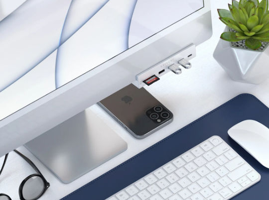 Satechi Hub 4 Θυρών USB 2.0 με σύνδεση USB-C Γκρι
