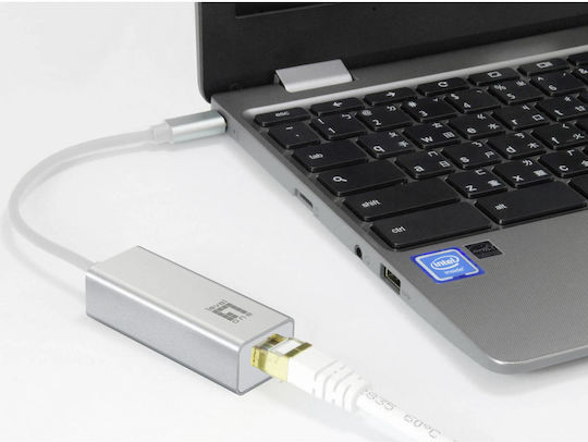 Level One USB-0402 Netzwerkadapter USB-C mit Verkabelter Ethernet Verbindung (v3)