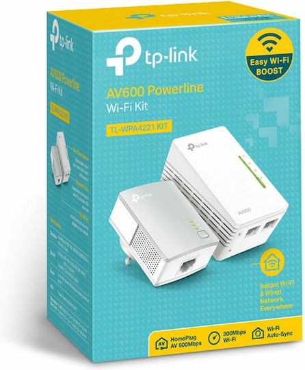 TP-LINK TL-WPA4221 KIT v1 Powerline Double and 2 Ethernet Ports