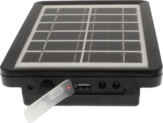 Andowl Solar Lighting System with USB Charging Solar Light 3W 6V with Mobile Charging Ports Black Q-D630