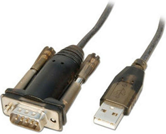 Lindy Καλώδιο USB-A σε RS232 9-pin male 1.5m (42855)