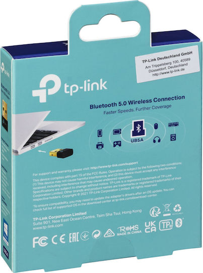 TP-LINK Ub5a v2 USB Bluetooth 5.0 Adaptor cu Raza de Acțiune 10m