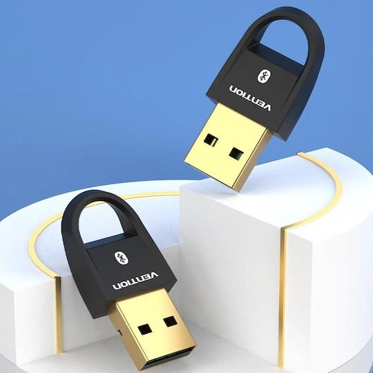 Vention USB Bluetooth 5.0 Адаптер с Обхват 20м Черен (CDSB0)