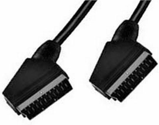 Eurolamp Cable Scart male - Scart male 1.5m Black 147-10110