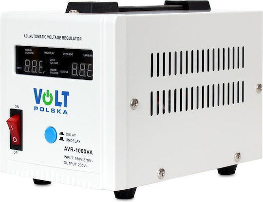 Volt Polska AVR-1000VA Σταθεροποιητής Τάσης με 2 Πρίζες Ρεύματος