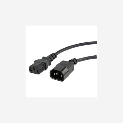 De Tech IEC C13 - IEC C14 Kabel 1.5m Schwarz (18085)