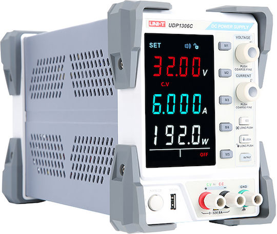 Uni-T Laboratory Power Supply with 1 Channel 32V 6A and Maximum Power 192W UDP1306C