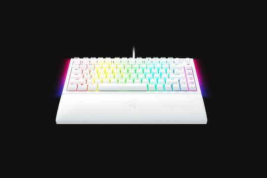 Razer BlackWidow V4 Gaming Mechanical Keyboard 75% with Razer Orange switches and RGB lighting (English US) White
