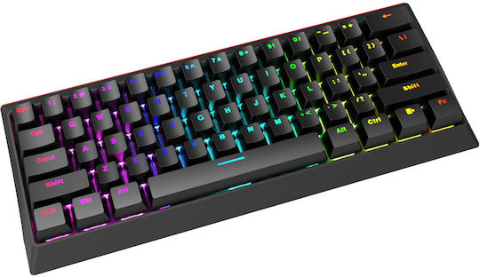 Marvo KG962 Gaming Mechanische Tastatur 60% mit Benutzerdefiniert Blau Schaltern und RGB-Beleuchtung (Englisch US)