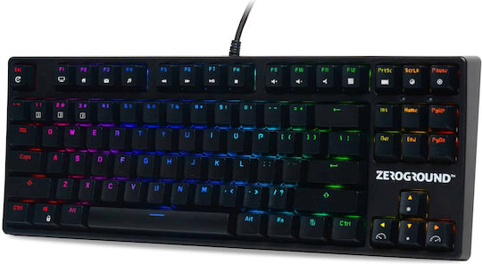 Zeroground KB-3100G Tonado Mini Gaming Μηχανικό Πληκτρολόγιο Tenkeyless με Outemu Red διακόπτες και RGB φωτισμό (Αγγλικό US)