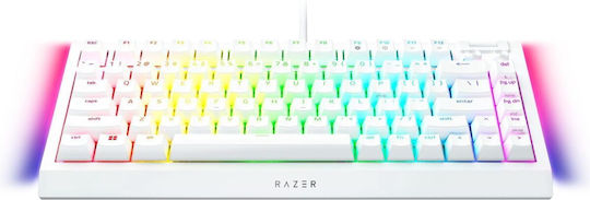 Razer BlackWidow V4 Gaming Mechanical Keyboard 75% with Razer Orange switches and RGB lighting (English US) White