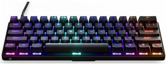 SteelSeries Apex 9 Οπτικό Gaming Πληκτρολόγιο 60% με SteelSeries OptiPoint διακόπτες και RGB φωτισμό (Αγγλικό US)