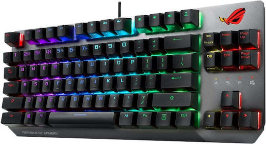 Asus ROG Strix Scope NX Gaming Mechanische Tastatur Tenkeyless mit ROG NX Rot Schaltern und RGB-Beleuchtung (Englisch US)