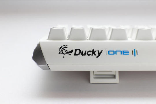 Ducky One 3 TKL Gaming Mechanische Tastatur Tenkeyless mit Cherry MX Geräuschlos Rot Schaltern und RGB-Beleuchtung (Englisch US) Pure White
