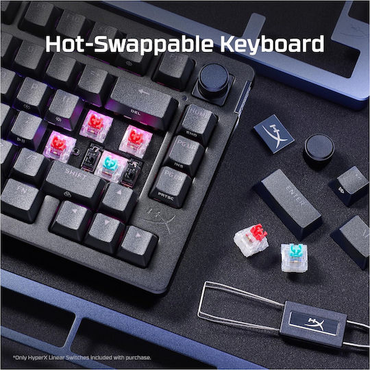 HyperX Alloy Rise Gaming Mechanisches Tastatur mit HyperX Rot Schaltern und RGB Beleuchtung (Englisch US)
