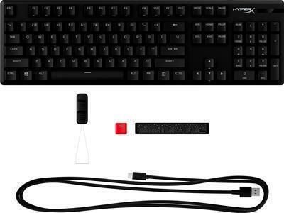 HyperX Alloy Origins PBT Gaming Mechanical Keyboard with HyperX Red switches and RGB lighting (English US)