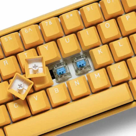 Ducky One 3 SF Gaming Μηχανικό Πληκτρολόγιο 65% με Cherry MX Black διακόπτες και RGB φωτισμό (Αγγλικό US) Κίτρινο