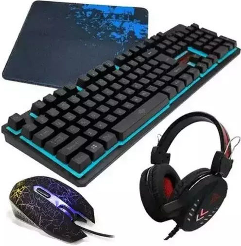 JX-K8816 4in1 Σετ Gaming Πληκτρολόγιο με RGB φωτισμό & Ποντίκι (Αγγλικό US)